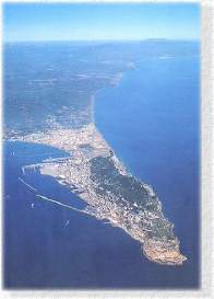 arial view of Gibraltar